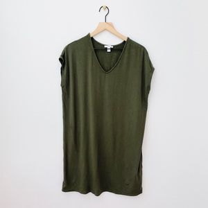 Daily Ritual Terry Dolman-Sleeve V-Neck Dress